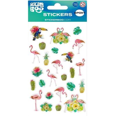 Dymo Sticker, Aufkleber BOO Flamingos (25 Sticker) Dymo Sticker, Aufkleber BOO Flamingos (25 Sticker)