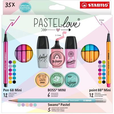 STABILO, Malstifte, Mini World Pastellove (35x) STABILO, Malstifte, Mini World Pastellove (35x)