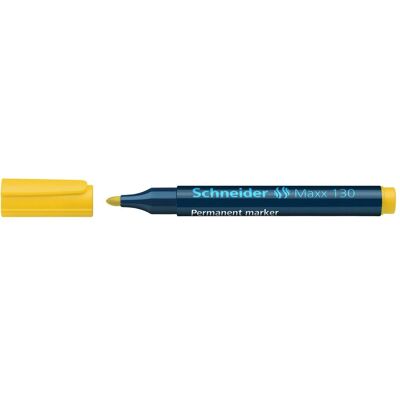 Schneider, Marker, Permanentmarker Maxx 130, 1-3 mm, gelb (1x) Schneider, Marker, Permanentmarker Maxx 130, 1-3 mm, gelb (1x)