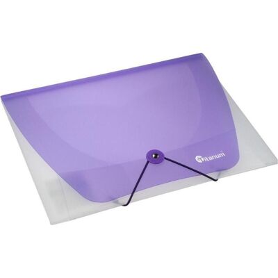 Teka, Ordner, PP-A4-Ordner mit Gummizug, transparent blau (A4) Teka, Ordner, PP-A4-Ordner mit Gummizug, transparent blau (A4)