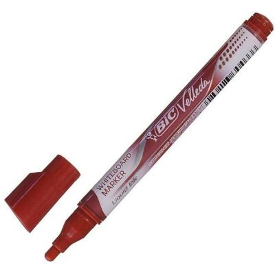 Bic, Marker, Whiteboard-Marker Velleda Rundspitze 2,2 mm Rot (12x) Bic, Marker, Whiteboard-Marker Velleda Rundspitze 2,2 mm Rot (12x)