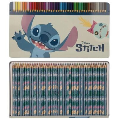 Disney Malstifte, Stitch - Colour pencil in tin box - 40 pcs (1833038) (40x) Disney Malstifte, Stitch - Colour pencil in tin box - 40 pcs (1833038) (40x)