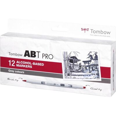 Tombow, Malstifte, Stifte Grey Colors, Box, 12er-Set (12x) Tombow, Malstifte, Stifte Grey Colors, Box, 12er-Set (12x)
