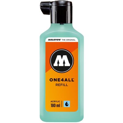 Molotow, Ersatzpatronen + Tintenfass, Nachfülltinte One4All für Permanentmarker 180ml lagoblau pastell (Blau, Lila, 180 ml) Molotow, Ersatzpatronen + Tintenfass, Nachfülltinte One4All für Permanentmarker 180ml lagoblau pastell (Blau, Lila, 180 ml)