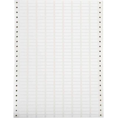 Brady, Etiketten, DAT-27-619-10, Polyester, matt, Weiss, 19,05 x 6,35mm, permanent, 9-bahnig, f. Nadeldrucker ( Brady, Etiketten, DAT-27-619-10, Polyester, matt, Weiss, 19,05 x 6,35mm, permanent, 9-bahnig, f. Nadeldrucker (