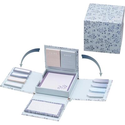 Idena, Heft + Block, Notizblockset Floral (10 x 10 cm) Idena, Heft + Block, Notizblockset Floral (10 x 10 cm)