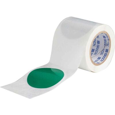 Brady, Etiketten, B-514, ToughStripe, Bodenmarkierungsband, Punkte (im Abstand v. 457mm), Polyester, Grün, 89m Brady, Etiketten, B-514, ToughStripe, Bodenmarkierungsband, Punkte (im Abstand v. 457mm), Polyester, Grün, 89m