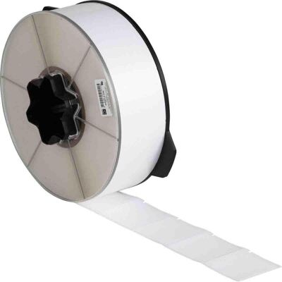 Brady, Etikettenrolle, WRAP-9-499, Nylongewebe, matt, Weiss, 50.80 x 50.80 mm, permanent, für Kabeldurchmesser 5.39 Brady, Etikettenrolle, WRAP-9-499, Nylongewebe, matt, Weiss, 50.80 x 50.80 mm, permanent, für Kabeldurchmesser 5.39