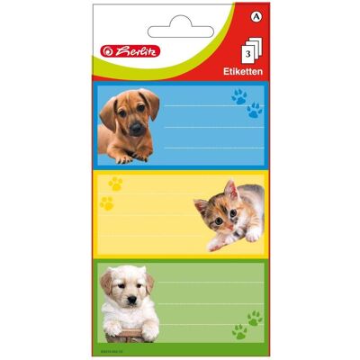 Herlitz, Etiketten, Buchetiketten Tiere, 78 x 42 mm Herlitz, Etiketten, Buchetiketten Tiere, 78 x 42 mm