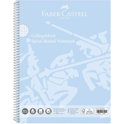 Faber-Castell, Heft + Block, Collegeblock A4 kariert, sky blue (A4, Kariert, Weicher Einband) Faber-Castell, Heft + Block, Collegeblock A4 kariert, sky blue (A4, Kariert, Weicher Einband)