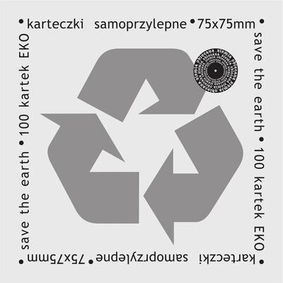 Ziemia Obiecana, Haftnotiz, Öko-Haftnotizen 75x75mm 100K weiss (75 x 75 mm) Ziemia Obiecana, Haftnotiz, Öko-Haftnotizen 75x75mm 100K weiss (75 x 75 mm)