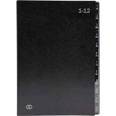 Soennecken, Mappe, Pultordner oeco 3425 1-12 12tlg schwarz (A4) Soennecken, Mappe, Pultordner oeco 3425 1-12 12tlg schwarz (A4)