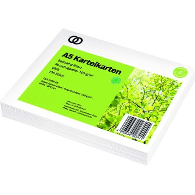 Soennecken, Karteikarten, Karteikarte oeco 1572 RC A5 liniert 100 St./Pack. (A5, 190 g/m²) Soennecken, Karteikarten, Karteikarte oeco 1572 RC A5 liniert 100 St./Pack. (A5, 190 g/m²)