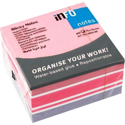 Info, Haftnotiz, Cube Haftnotizen Standard 5654-69 farbsortiert 1 St. (75 x 75 mm) Info, Haftnotiz, Cube Haftnotizen Standard 5654-69 farbsortiert 1 St. (75 x 75 mm)