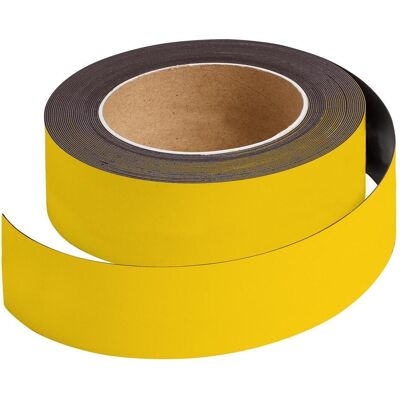 Brady, Etiketten, B-859, unbeschriftete magnetische Streifen, Gelb, 50mm x 10m (1 Rolle) Brady, Etiketten, B-859, unbeschriftete magnetische Streifen, Gelb, 50mm x 10m (1 Rolle)