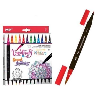 Teka, Marker, Doppelseitige Pinselmarker, 12 Farben (12x) Teka, Marker, Doppelseitige Pinselmarker, 12 Farben (12x)
