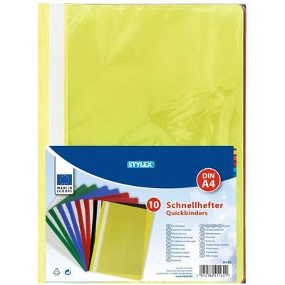 Stylex, Mappe, Schnellhefter A4 PP 10er sort. 41162 (A4) Stylex, Mappe, Schnellhefter A4 PP 10er sort. 41162 (A4)