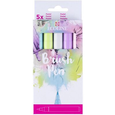 Talens, Malstifte, Ecoline Brush Pen Pastell (5x) Talens, Malstifte, Ecoline Brush Pen Pastell (5x)