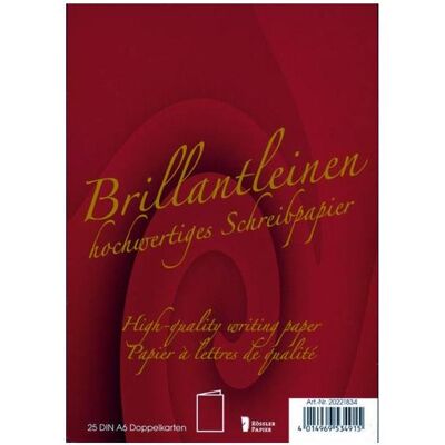 Magni, Grusskarte + Briefpapier, Doppelkarten A6 Leinen 25 Stück Ivory Magni, Grusskarte + Briefpapier, Doppelkarten A6 Leinen 25 Stück Ivory