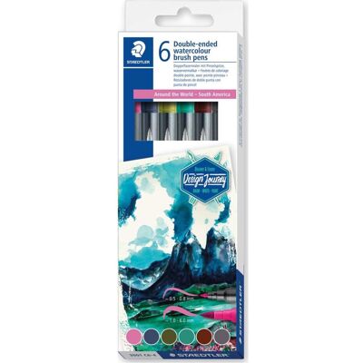 Staedtler Malstifte, Doppel-Fasermaler Südamerika, 6er Kartonetui 2 Spitzen, Strichstärke: 1,0 (6x) Staedtler Malstifte, Doppel-Fasermaler Südamerika, 6er Kartonetui 2 Spitzen, Strichstärke: 1,0 (6x)