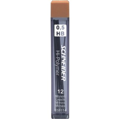 Schneider, Bleistiftminen, Feinmine 0,5mm HB (12 Stk., 0.50 mm, HB) Schneider, Bleistiftminen, Feinmine 0,5mm HB (12 Stk., 0.50 mm, HB)