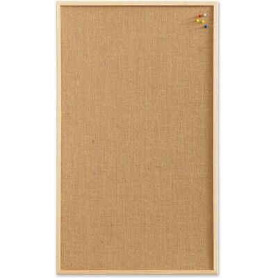 Naga, Pinnwand, Opslagstavle hessian med traeramme 60 x 40 cm Hessian Natur 60x1,5x40mm (1stk) (Pinnwand, 60 x 40 cm) Naga, Pinnwand, Opslagstavle hessian med traeramme 60 x 40 cm Hessian Natur 60x1,5x40mm (1stk) (Pinnwand, 60 x 40 cm)