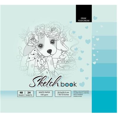 Fresh, Heft + Block, Skizzenbuch 200x200/48K 100g TW Fresh, Heft + Block, Skizzenbuch 200x200/48K 100g TW