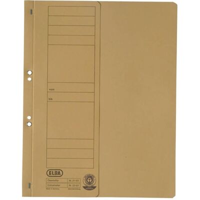 Elba, Mappe, Ösenhefter aus Karton, gelb, Amtsheftung halber Vorderdeckel, gepackt zu 50 Stück (A4, 50x) Elba, Mappe, Ösenhefter aus Karton, gelb, Amtsheftung halber Vorderdeckel, gepackt zu 50 Stück (A4, 50x)