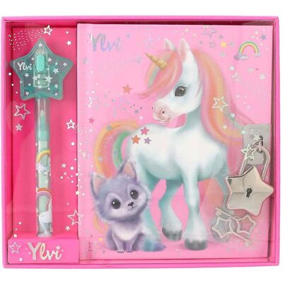 Magni, Heft + Block, Depesche Ylvi Tagebuch mit Geheimstift 2,7x16,4x14,8cm (Liniert) Magni, Heft + Block, Depesche Ylvi Tagebuch mit Geheimstift 2,7x16,4x14,8cm (Liniert)