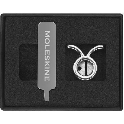 Moleskine, Heft + Block, Pins Taurus Silver (Kein Einband) Moleskine, Heft + Block, Pins Taurus Silver (Kein Einband)