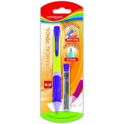 Keyroad, Bleistift, Smoozzy schreibbleistift, automatisch, 0,7 mm, mit minen, blister, farbmischung (0.70 mm) Keyroad, Bleistift, Smoozzy schreibbleistift, automatisch, 0,7 mm, mit minen, blister, farbmischung (0.70 mm)