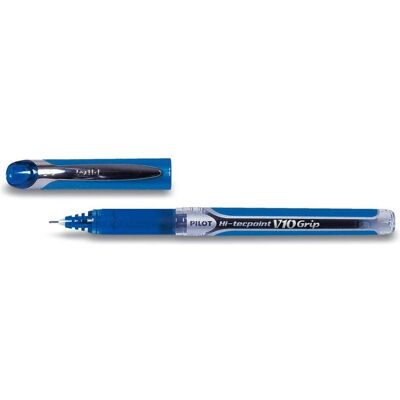 Pilot, Schreibstifte, Tintenroller Hi-Tecpoint Grip V10 Strichstärke: 0,6 mm Schreibfarbe: blau (1x) Pilot, Schreibstifte, Tintenroller Hi-Tecpoint Grip V10 Strichstärke: 0,6 mm Schreibfarbe: blau (1x)