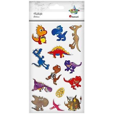 Titanum, Sticker, Dinosaurier-Folienaufkleber, Mix, 13 Stück. (13 Sticker) Titanum, Sticker, Dinosaurier-Folienaufkleber, Mix, 13 Stück. (13 Sticker)
