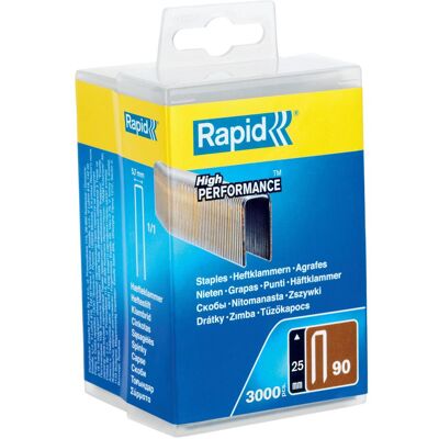 Rapid, Büroklammer, Typ 90 Schmalrückenklammern 25 mm (3000x) Rapid, Büroklammer, Typ 90 Schmalrückenklammern 25 mm (3000x)