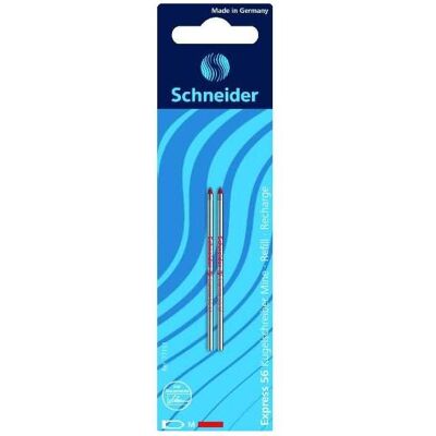 Schneider, Ersatzpatronen + Tintenfass, Mine Express 56 M rot 2 Stk. (Rot, 0.50 mm, 2 Stk.) Schneider, Ersatzpatronen + Tintenfass, Mine Express 56 M rot 2 Stk. (Rot, 0.50 mm, 2 Stk.)