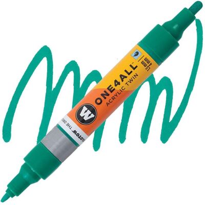 Molotow, Marker, Marqueur pour Maquettes - One4All Twin - Acrylique Bleu Lagon - 1,5/4mm - -206 - 15 cm (1x) Molotow, Marker, Marqueur pour Maquettes - One4All Twin - Acrylique Bleu Lagon - 1,5/4mm - -206 - 15 cm (1x)