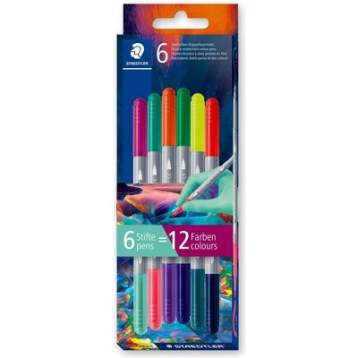 Staedtler Malstifte, Multiverse doppelseitige Marker 6 Stück 12 Farben (6x) Staedtler Malstifte, Multiverse doppelseitige Marker 6 Stück 12 Farben (6x)
