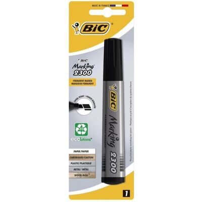 Bic, Marker, Markierungsmarker 2300 Ecolutions Abgeschrägt Schwarz Bic, Marker, Markierungsmarker 2300 Ecolutions Abgeschrägt Schwarz