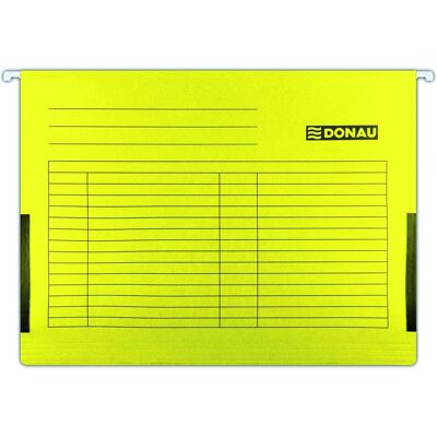 Donau, Mappe, Hängemappe mit Seiten, A4, 230 g/m², gelb (A4) Donau, Mappe, Hängemappe mit Seiten, A4, 230 g/m², gelb (A4)