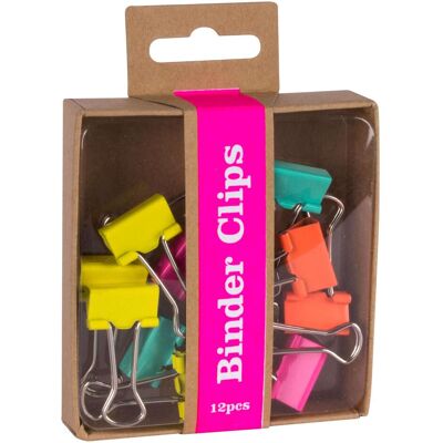 Apli, Büroklammer, Fluor collection set, clips, 12 stk., farbmischung (12x) Apli, Büroklammer, Fluor collection set, clips, 12 stk., farbmischung (12x)
