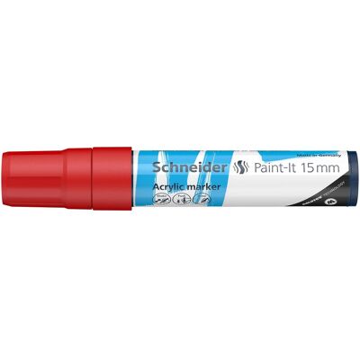 Schneider, Marker, Acrylmarker Paint-It 330 15mm rot (1x) Schneider, Marker, Acrylmarker Paint-It 330 15mm rot (1x)