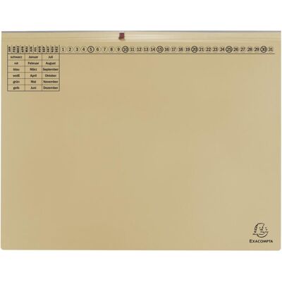 Exacompta, Mappe, 25 Hängehefter Exaflex Karton chamois 2 x Amtsheftung (A4, 25x) Exacompta, Mappe, 25 Hängehefter Exaflex Karton chamois 2 x Amtsheftung (A4, 25x)