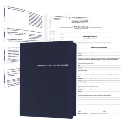 Rnk, Formular, Mappe "Meine Patientenverfügung", für 1 Person, DIN A4, dunkelblau Rnk, Formular, Mappe "Meine Patientenverfügung", für 1 Person, DIN A4, dunkelblau