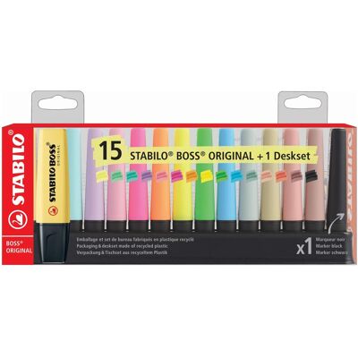 STABILO, Marker, Boss Original (15x) STABILO, Marker, Boss Original (15x)
