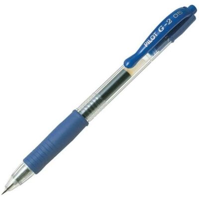 Pilot, Schreibstifte, G-2 - Tintenschreiber - blå - gelblaek - 0,5 mm - ekstrafin (1x) Pilot, Schreibstifte, G-2 - Tintenschreiber - blå - gelblaek - 0,5 mm - ekstrafin (1x)