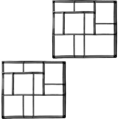 Relaxdays, Giessform, 2x Pflasterform Relaxdays, Giessform, 2x Pflasterform