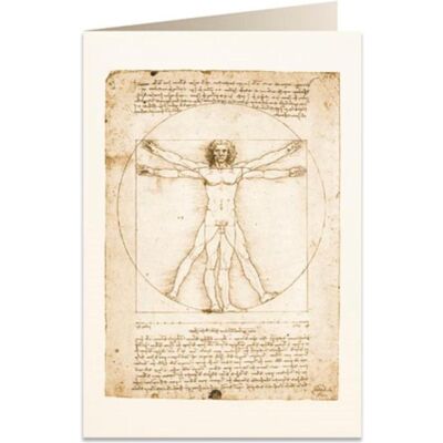 Tassotti, Grusskarte + Briefpapier, B6 Karte + Umschlag 5715 Vitruvianischer Mensch (1 Stk.) Tassotti, Grusskarte + Briefpapier, B6 Karte + Umschlag 5715 Vitruvianischer Mensch (1 Stk.)