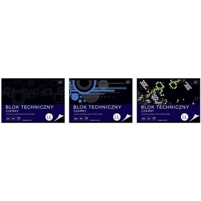 Interdruk, Heft + Block, Technischer Block A4 10k schwarz 10St. (A4) Interdruk, Heft + Block, Technischer Block A4 10k schwarz 10St. (A4)