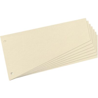 Herlitz, Ordner Zubehör, Trennstreifen 12 x 23 cm, Trapez, 100 Stk. - beige Herlitz, Ordner Zubehör, Trennstreifen 12 x 23 cm, Trapez, 100 Stk. - beige