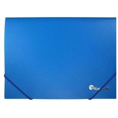 Titanum, Mappe, PP-A5-Ordner mit blauem Gummiband (A5, 1x) Titanum, Mappe, PP-A5-Ordner mit blauem Gummiband (A5, 1x)